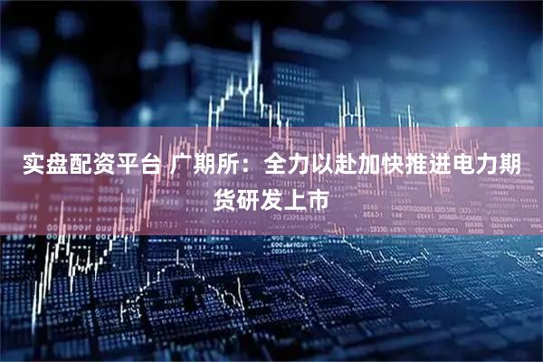 实盘配资平台 广期所：全力以赴加快推进电力期货研发上市